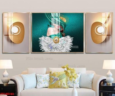 File gốc File tranh hiện đại pha lê gương FT109163 (PNG) không nền chất lượng