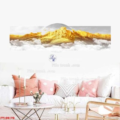 File in trần File tranh hiện đại pha lê gương FT109170 (file gốc) hoa văn 3D