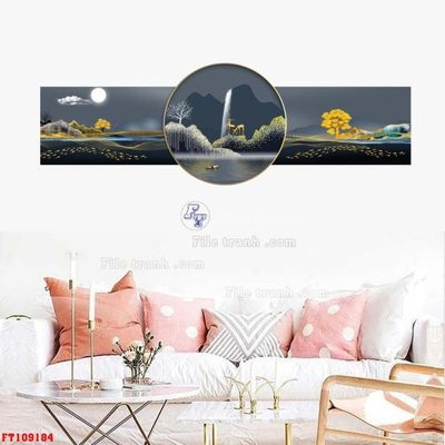 File tranh gốc File tranh hiện đại pha lê gương FT109184 (bản đẹp) độc quyền