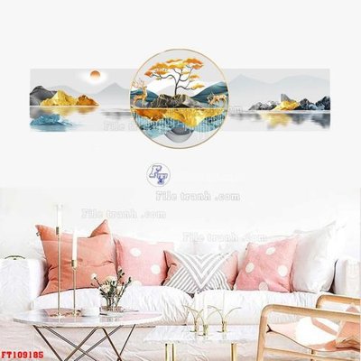 File gốc File tranh hiện đại pha lê gương FT109185 (ảnh rõ nét) để in