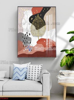 File gốc File tranh bộ hiện đại FT3763919 (in mica) làm bảng hiệu