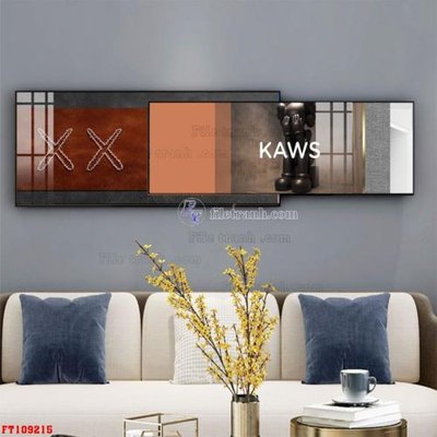 File tranh gốc File tranh hiện đại pha lê gương FT109215 chủ đề hiện đại
