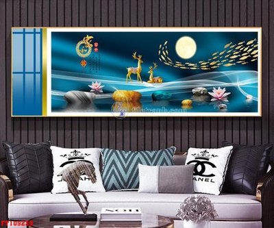 Ảnh gốc File tranh hiện đại pha lê gương FT109239 (độ nét cao) in tráng gương