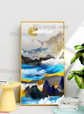File tranh ảnh gốc File tranh bộ hiện đại FT3889933 dùng cho in khổ lớn