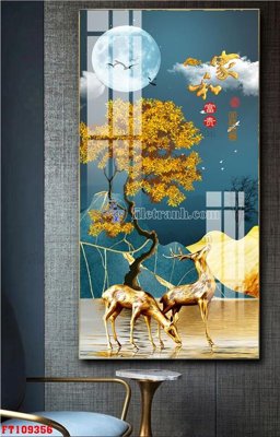 File gốc File tranh hiện đại pha lê gương FT109356 (ảnh chi tiết) để in ấn