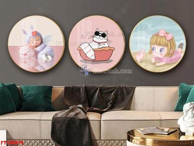 File tranh File tranh hiện đại pha lê gương FT109374 (gốc) chủ đề con người