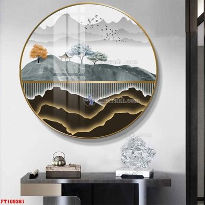 File gốc File tranh hiện đại pha lê gương FT109381 (in tráng gương) ốp tường