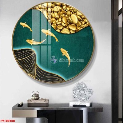 File gốc File tranh hiện đại pha lê gương FT109408 (in lụa) tranh phong thủy