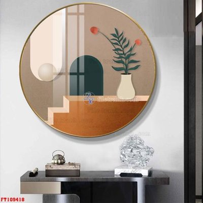 File gốc File tranh hiện đại pha lê gương FT109418 (cho in ấn) độc quyền