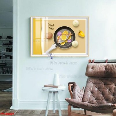 File PSD File tranh hiện đại pha lê gương FT109427 (bản gốc) đã tách nền