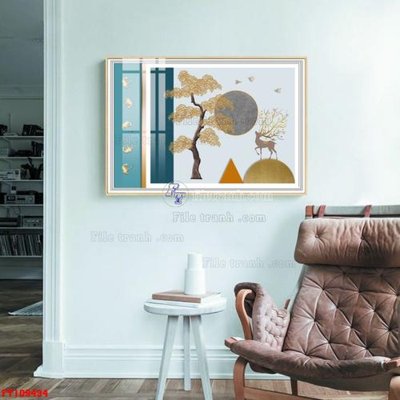 Download file gốc File tranh hiện đại pha lê gương FT109434 (in mica) trong suốt