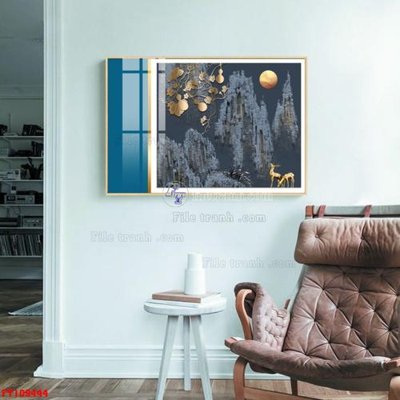 File gốc File tranh hiện đại pha lê gương FT109444 (ảnh chi tiết) để in ấn