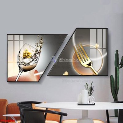 File in trần File tranh hiện đại pha lê gương FT109468 (bản gốc) 5D