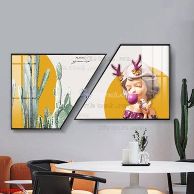 File gốc File tranh hiện đại pha lê gương FT109473 (trang trí) phòng làm việc