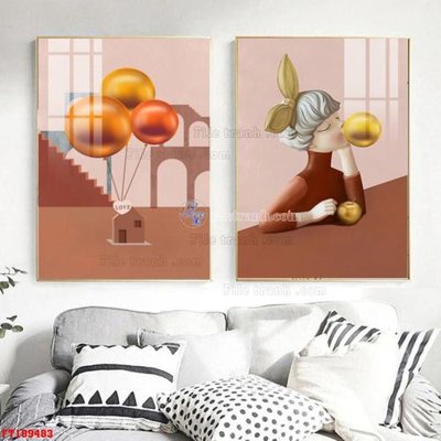 File PSD File tranh hiện đại pha lê gương FT109483 (bản gốc) đã tách nền