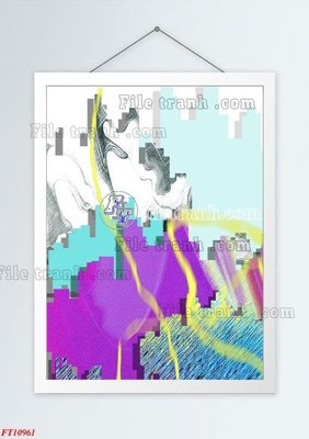 Download file File tranh bộ hiện đại FT4141961 (gốc) in mica cao cấp