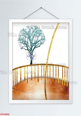 File in lụa File tranh bộ hiện đại FT4402990 (phong cảnh) File tranh bộ hiện đại FT4402990