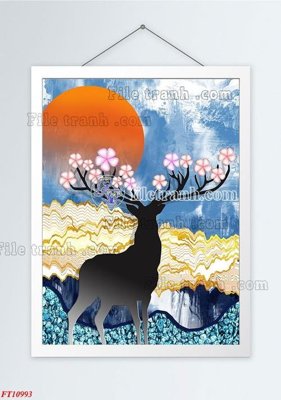 Download file gốc File tranh bộ hiện đại FT4429993 (in mica) 3D