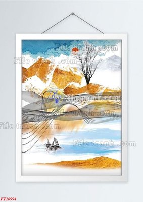 Tải file gốc File tranh bộ hiện đại FT4438994 (in không vỡ ảnh)