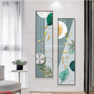 File tranh gốc PSD File tranh hiện đại pha lê gương FT110058 còn nguyên layer