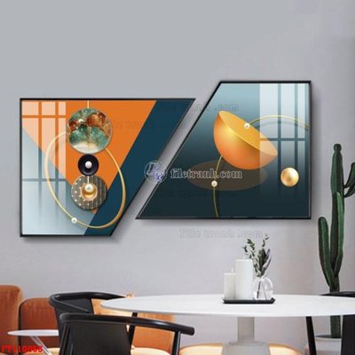 File tranh File tranh hiện đại pha lê gương FT110066 (gốc) in film