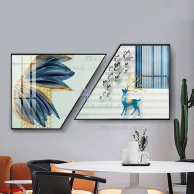 Tải về hình ảnh gốc File tranh hiện đại pha lê gương FT110078 sắc nét