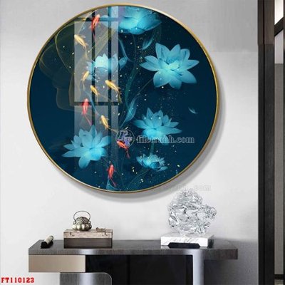 File gốc File tranh hiện đại pha lê gương FT110123 (in lụa) cao cấp