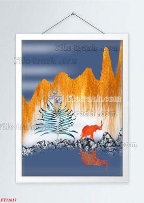 File tranh File tranh bộ hiện đại FT11017 (bản gốc) in canvas