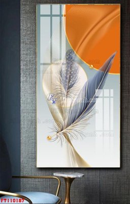 File in trần File tranh hiện đại pha lê gương FT110187 (bản gốc) phong cảnh