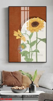 File tranh in trần 3D File tranh hiện đại pha lê gương FT110198 (ảnh gốc)