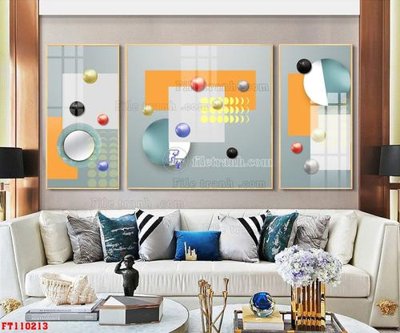 Hình ảnh file gốc File tranh hiện đại pha lê gương FT110213 cho in UV