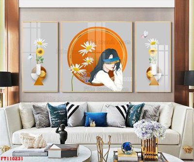 Cung cấp file tranh gốc File tranh hiện đại pha lê gương FT110231 độc quyền