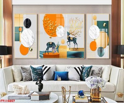 File gốc File tranh hiện đại pha lê gương FT110257 (ảnh chi tiết) để in lụa