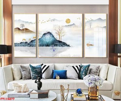 File gốc File tranh hiện đại pha lê gương FT110277 (PNG) không nền chất lượng