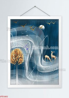 File gốc File tranh bộ hiện đại FT11032 (dành cho quảng cáo)