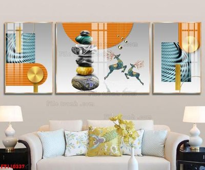 File gốc File tranh hiện đại pha lê gương FT110337 (in lụa) tranh thuận buồm