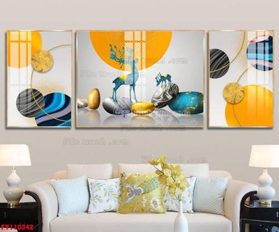 File PSD File tranh hiện đại pha lê gương FT110342 (gốc) tách lớp chi tiết