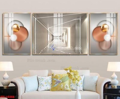 Ảnh gốc File tranh hiện đại pha lê gương FT110355 (nét căng) in mica