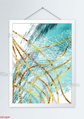 File tranh ảnh gốc File tranh bộ hiện đại FT11039 dùng cho in khổ lớn