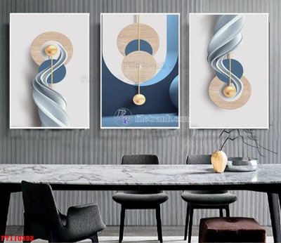 File tranh File tranh hiện đại pha lê gương FT110392 (bản gốc) in lụa dán tường