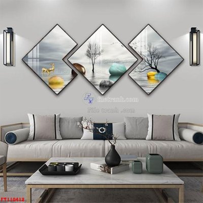 File tranh File tranh hiện đại pha lê gương FT110412 (gốc) chủ đề tĩnh vật