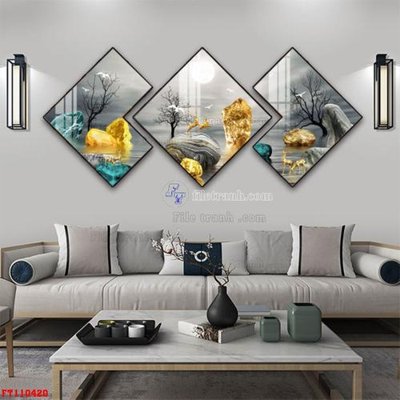 Tải file gốc File tranh hiện đại pha lê gương FT110420 (in khổ lớn) không vỡ