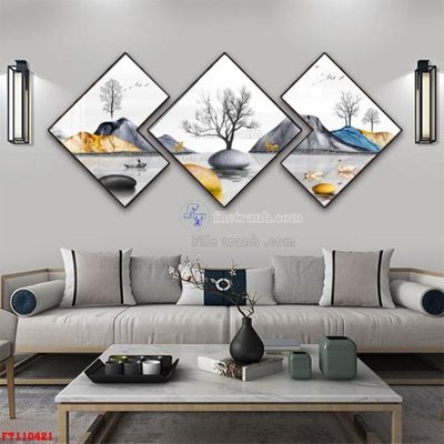 Tải file gốc File tranh hiện đại pha lê gương FT110421 (in khổ lớn) không vỡ