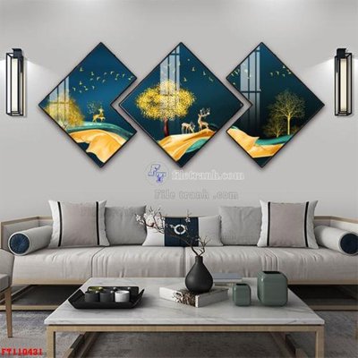 File tranh File tranh hiện đại pha lê gương FT110431 (file gốc) chuẩn màu in
