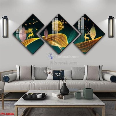 File PSD File tranh hiện đại pha lê gương FT110435 (bản gốc) độ phân giải cao