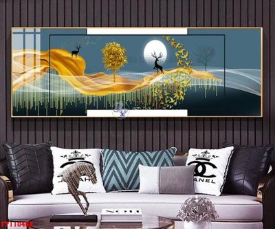 File tranh File tranh hiện đại pha lê gương FT110462 (bản gốc) trang trí văn phòng