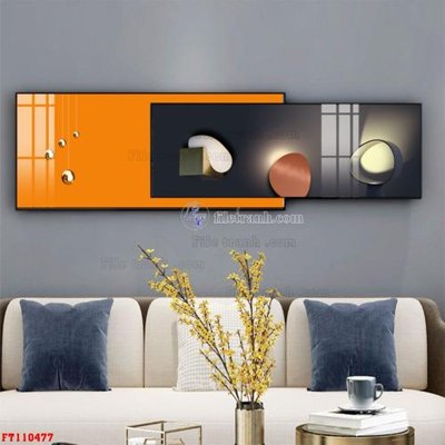 File in ấn cao cấp File tranh hiện đại pha lê gương FT110477 (file gốc)