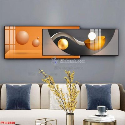 Download file gốc File tranh hiện đại pha lê gương FT110480 (in mica) 3D