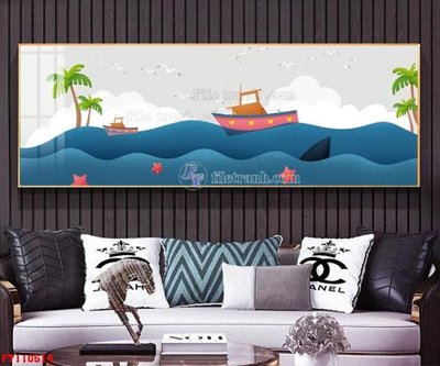 File ảnh File tranh hiện đại pha lê gương FT110514 (gốc) in decal dán tường