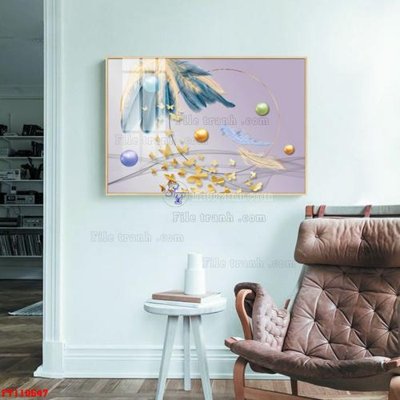 File tranh PSD File tranh hiện đại pha lê gương FT110547 chất lượng cao